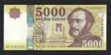 UNGARIA 5000 / 5.000 FORINTI 2020 , P- 205 c , 4 Semnaturi , Prefix BJ - Seria 4189502 , a UNC