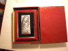 Iconita metalica montata in rama (in cutie de cadou) dim. 5x11cm, rama 13.5x19