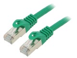 Patch cord F/UTP 6 litat CCA PVC verde 15m 26AWG
