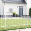 VidaXL Gard de Grădină Alb 10.2 x 1.5 m Oțel vopsit &icirc;n pulbere