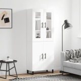 vidaXL Dulap &icirc;nalt, alb, 69,5x34x180 cm, lemn compozit