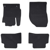 vidaXL Covor pentru mașină 4 pcs Negru Cauciuc 42029142