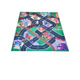 Covoras de joaca Masina de curse, 80x70cm, Multicolor