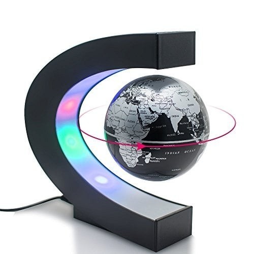 Glob magnetic, plutitor cu suport luminos