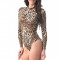 B860-99 Body cu model animal print si maneci lungi