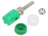 CLIFF Conector Soclu Banana 4mm Verde 15A Montare Panou Tensiune 48V DC