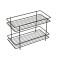 Raft cu 2 nivele, 32.5 x 15.5 x 21.5 cm, Negru