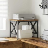 vidaXL Suport pentru imprimantă Ajustabil Lemn Vechi 40 x 30 x 31 cm 882175