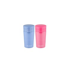 Cana termica, termos din inox, roz, capacitate 280 ml, Florina