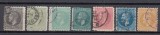 ROMANIA 1879/1880 LP 40 REGELE CAROL I EMISIUNEA a II-a BUCURESTI SERIE CU VARIETATE STAMPILATA