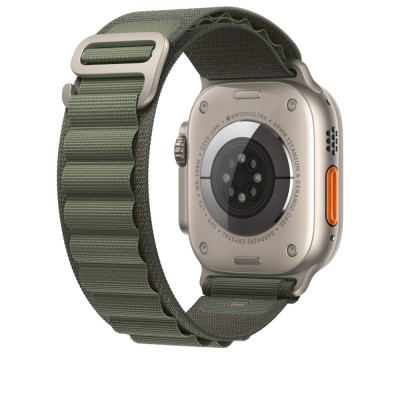 Curea THD Alpine Loop, compatibila cu Apple Watch Ultra 49 mm/Apple Watch 42/44/45 mm, marime universala, culoarea verde foto
