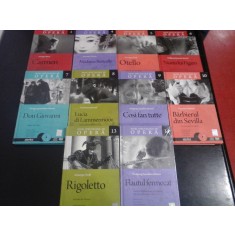 10 volume din seria &quot;Mari Spectacole de Opera &quot; ( carte + Cd + DVD ) - Editura Adevarul, 2010