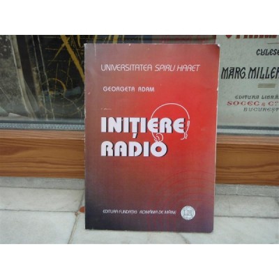 Initiere radio , Georgeta Adam , 2008 foto