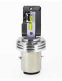 Bec LED BA20D (H6) pentru far moto, Atv, scuter, putere 18W, luminozitate 1600 Lm, 12V MT2A-H6