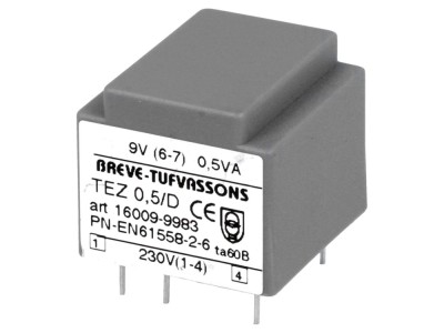 Transformator &amp;icirc;ncapsulat 0,5VA 230VAC 9V foto