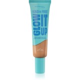 Rimmel Kind &amp; Free Glow It Up machiaj ușor de hidratare culoare 201 Classic Beige 30 ml