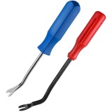 Cumpara ieftin Set 2x Surubelnita universala, extractor metalic pentru clipsuri auto si diverse - Albastru, rosu