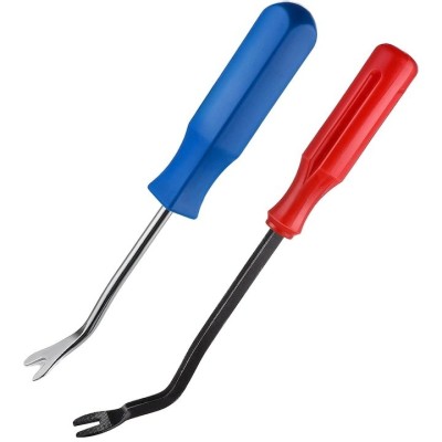 Set 2x Surubelnita universala, extractor metalic pentru clipsuri auto si diverse - Albastru, rosu foto
