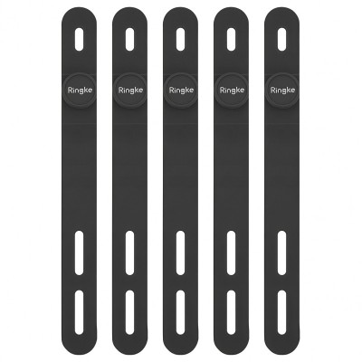 Curea Silicon Ringke pentru Organizare Cabluri ( Set 5 Bucati), Neagra ACSI0002 foto