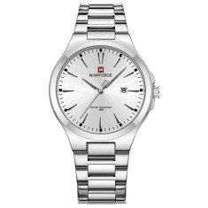 Ceas Bărbați Naviforce 9226 Argintiu &ndash; Design Business, Funcții Multiple, Rezistent la Șocuri, Rezistent la Apă 3ATM