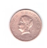 Moneda Mexic 5 centavos 1953, stare relativ buna, curata
