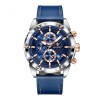 Ceas barbatesc Poedagar Elegant Indici Luminosi Auto Data Cronograf Calendar Piele