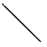 Stalp de gard T6, otel imbracat in PVC, verde, dreptunghiular, H 2250 mm, 30 x 30 mm