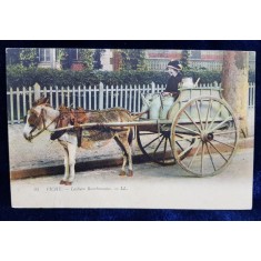 VICHY - LAITIERE BOURBONNAISE - LAPTAREASA , CARTE POSTALA ILUSTRATA , POLICROMA , CIRCULATA , DATATA 1910