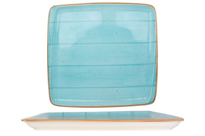 Bonna Placa de service - Aqua - Por&amp;Aring;&amp;pound;elan - 27x25 cm - set de 2 foto