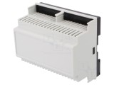 Carcasă pentru șină DIN gri 90x105x58mm 6 moduli