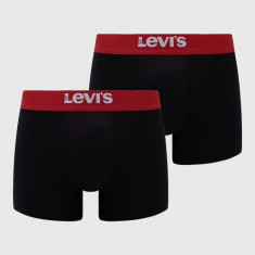 Levi's boxeri 2-pack bărbați, culoarea negru 37149.0829-004