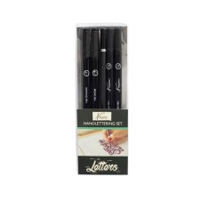 Set 4 markere si creion Nassau Finer Art Handlettering