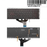 Tastatura Laptop, HP, Omen 15-DC, 15T-DC, TPN-Q211, iluminata, rosie, layout US