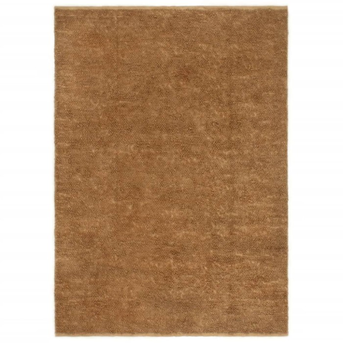 vidaXL Covor buclat lucrat manual, 120x180 cm, iută și bumbac 344998