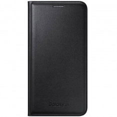 Husa Originala SAMSUNG Galaxy J5 (2015) J500F - Flip Wallet (Negru) foto