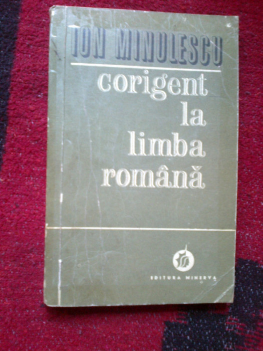 a4a Corigent la limba romana - Ion Minulescu