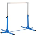 HOMCOM Bară pentru Gimnastică Artistică sau Dans Clasic Reglabilă &icirc;n &Icirc;nălțime 92-150 cm, Albastru | Aosom Romania