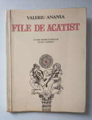 Valeriu Anania (cu autograf/ dedicatie) - File de acatist (desene Vlaicu Ionescu foto