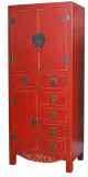 Cabinet exotic din lemn masiv rosu MYA047, Comode si bufete