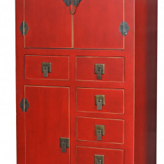 Cabinet exotic din lemn masiv rosu MYA047