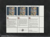 Natiunile Unite Vienna 1992-Drepturile omului Art.23,dant,MNH,Mi.139Zf1-139Zf3, Organizatii internationale, Nestampilat