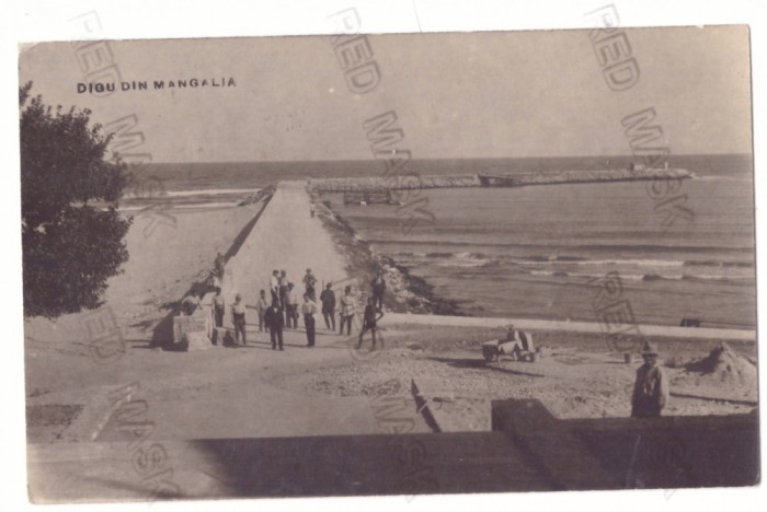 1091 - MANGALIA, Dobrogea, Digul - old postcard, real Photo - used - 1933