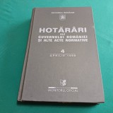 HOTĂR&Acirc;RI ALE GUVERNULUI ROM&Acirc;NIEI ȘI ALTE ACTE NORMATIVE * 4 APRLIE 1999 * 15