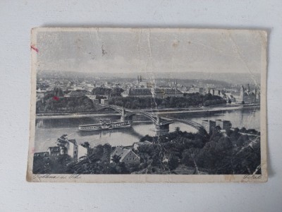 Vedere veche Koblenz as Rh, circulata Magyar Posta, 1942 foto