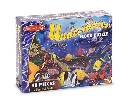 Puzzle de podea Viata subacvatica