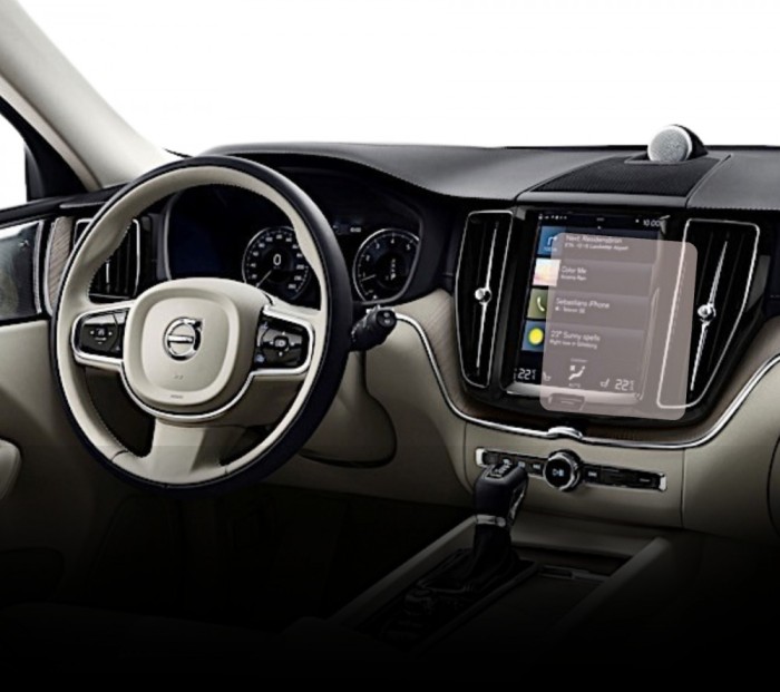 Folie Protectie Navigatie Volvo XC60 2017+, Duragon, protectie Display Navigatie, silicon Mat, Anti-zgarieturi, Anti-amprenta, kit instalare