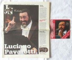 LUCIANO PAVAROTTI - The Golden Voice, CD Muzica de Colectie ed. speciala + ziar Jurnalul National