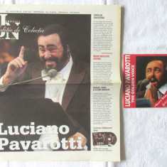 LUCIANO PAVAROTTI - The Golden Voice, CD Muzica de Colectie ed. speciala + ziar