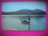 HOPCT 6996 LOCALNIC CU BARCA -INSULELE FIJI -OCEANIA-CIRCULATA