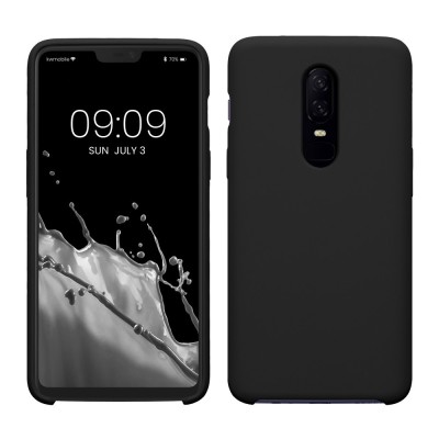 Husa Kwmobile pentru OnePlus 6, Negru, Silicon, KWM0000099A030C foto